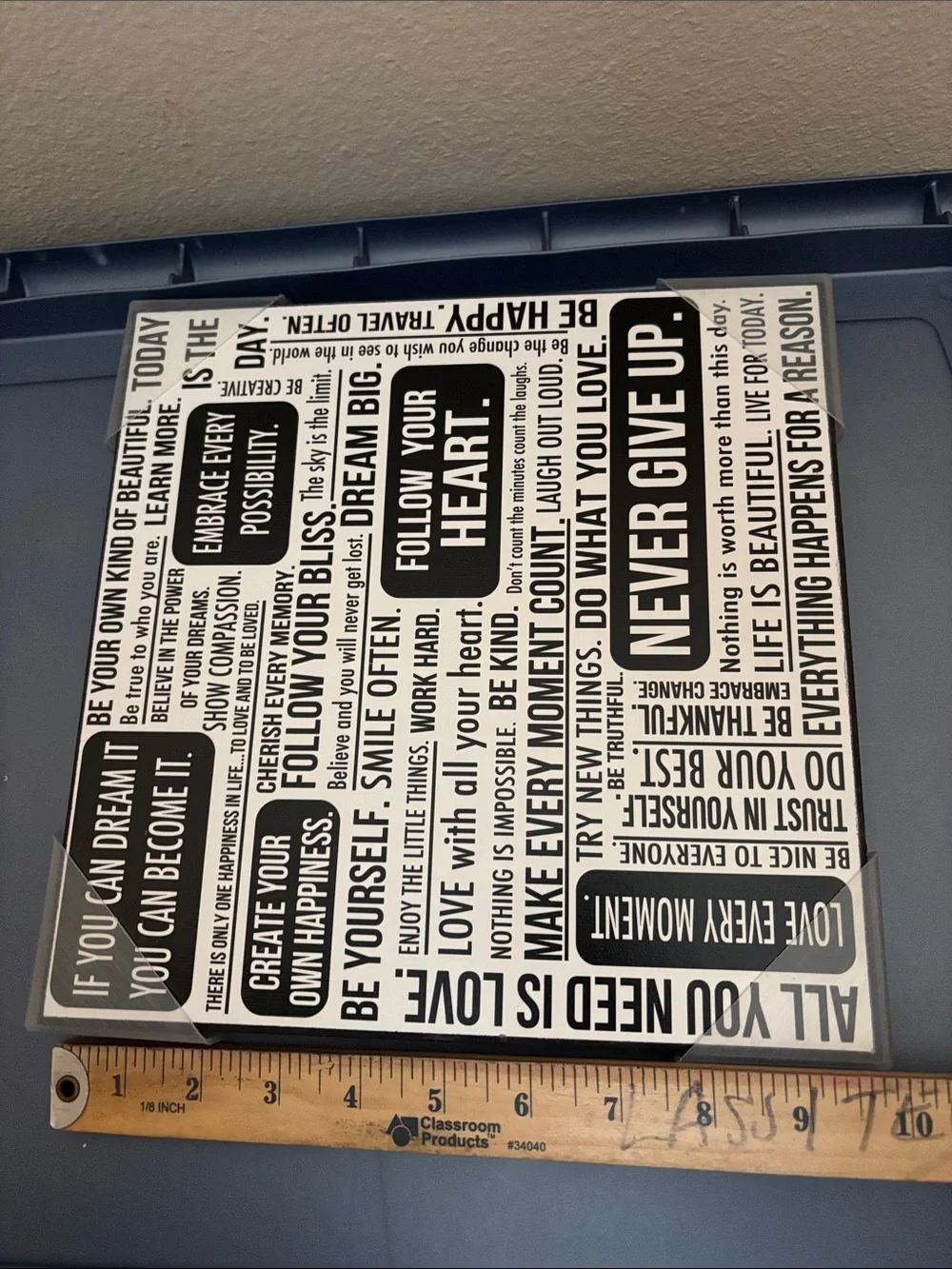 T.J.Maxx Black Backed Square Wall Frame